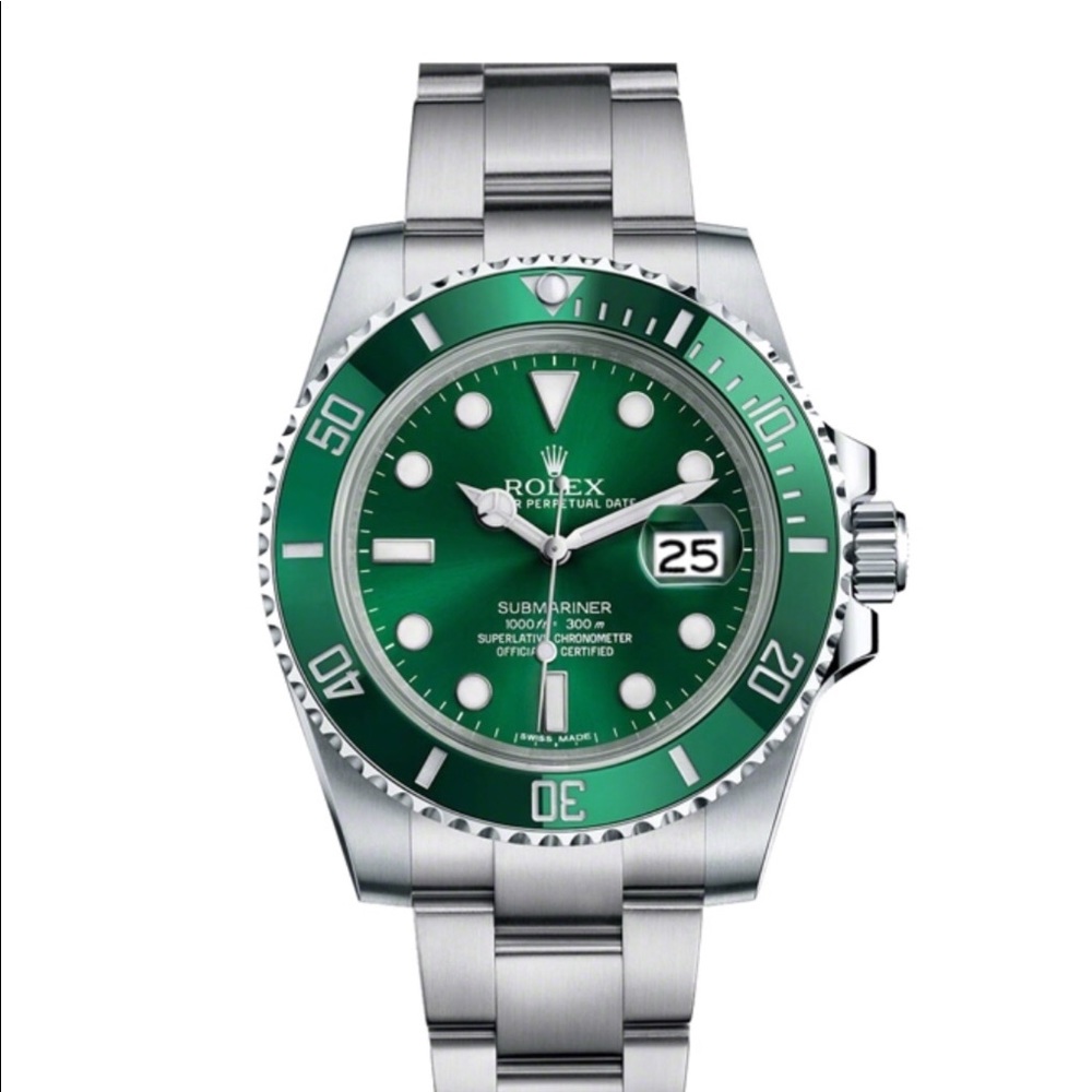 Rolex Oyster Perpetua Dial Watch (Dark Green)
